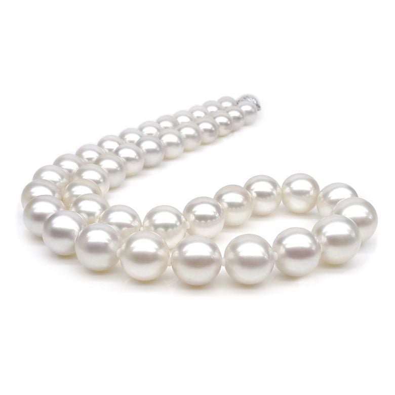 Collier grosse perle - Collier mariage perle blanche - 9.5/10.5mm - 1