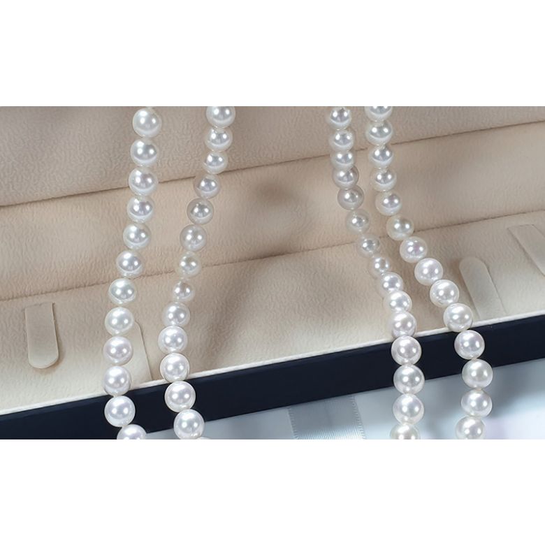 Collier Zig Zag or blanc - 2