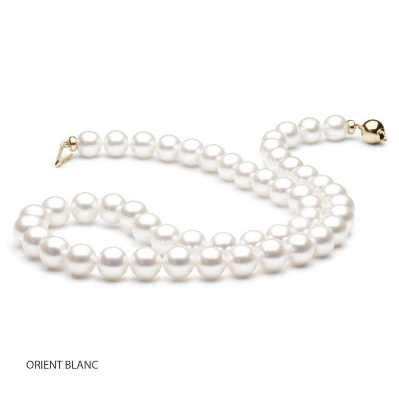 collier perle blanche discret