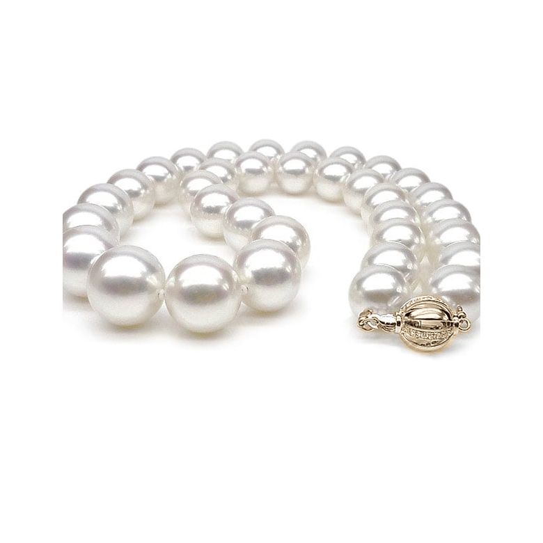 Collier grosse perle - Collier de perles de culture - 11.5/12.5mm or jaune - 1