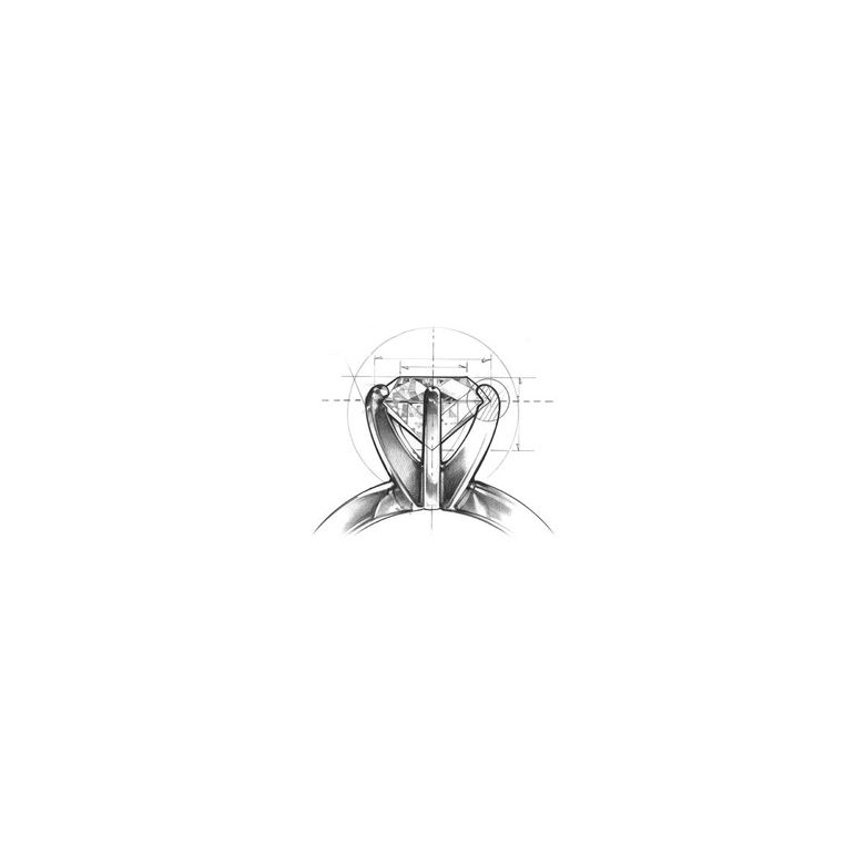 Bague or rose - Diamants 0.353ct - 5