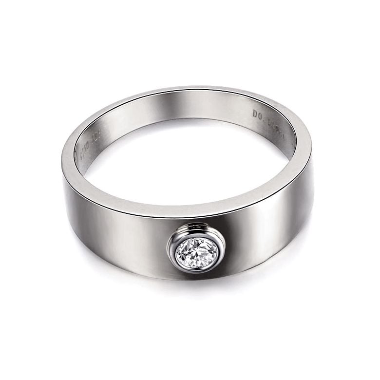 Chevalière Homme Melo Or Blanc - Bague Anneau en Diamant | Gemperles - 3