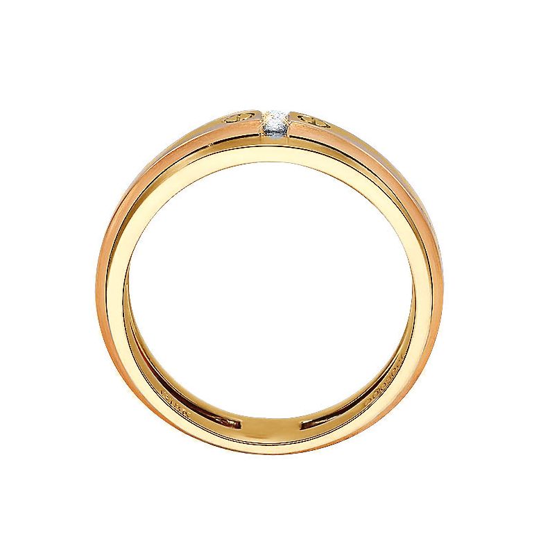 Bague Homme. Diamant. Or jaune et rose I Britannicus - 3