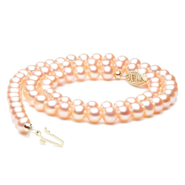 Collier perles eau douce roses - 5/5.5mm - AAA - 5