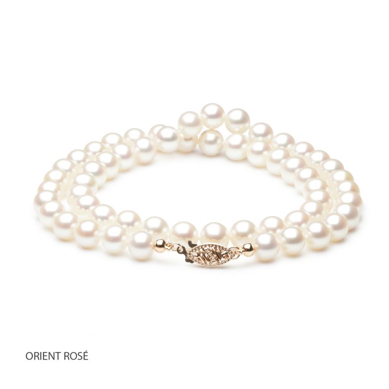 Collier mariage I Perle de culture d'eau douce blanche I 6.5/7mm, AAA - 4