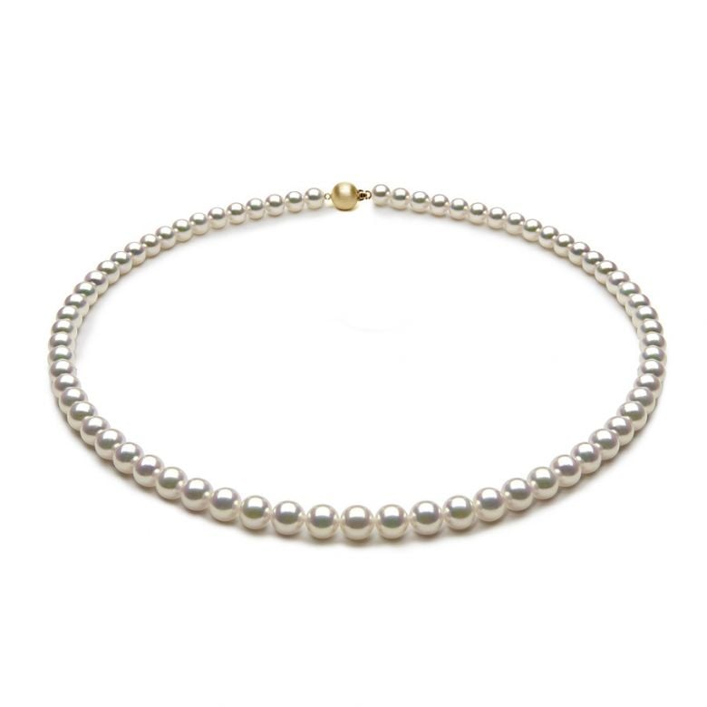 Collier de perles Akoya du Japon - 5.5/6mm - AAA - 4