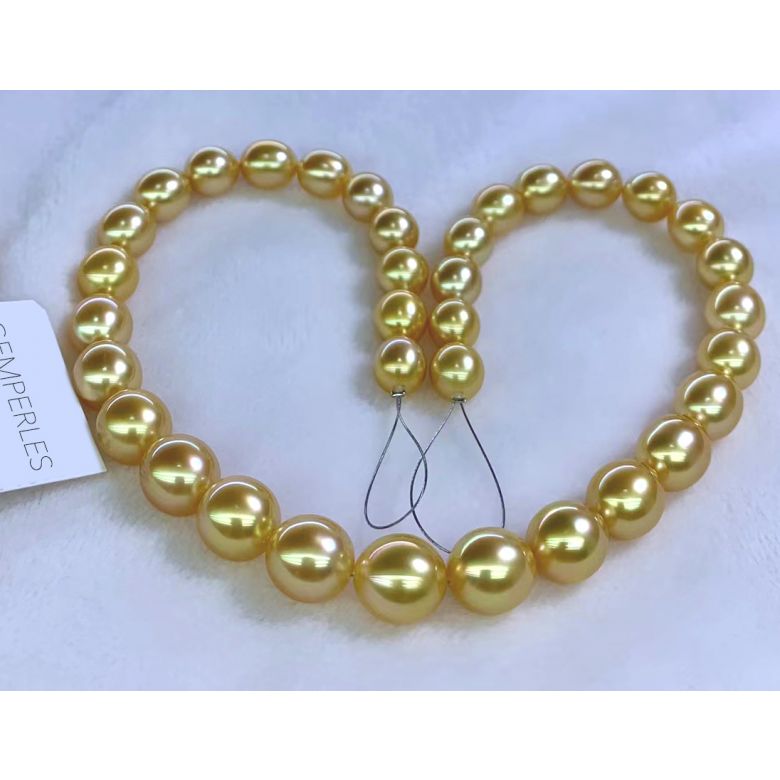 Collier de perles d'Australie Néfertiti - 9/12mm - AA+ - 3