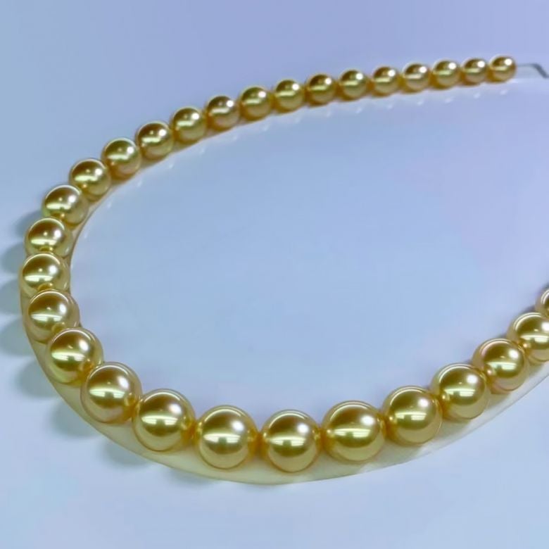 Collier de perles d'Australie Diane - 9/12mm - AA+ - 2