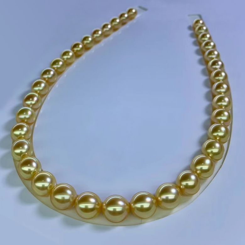 Collier de perles d'Australie Diane - 9/12mm - AA+ - 1