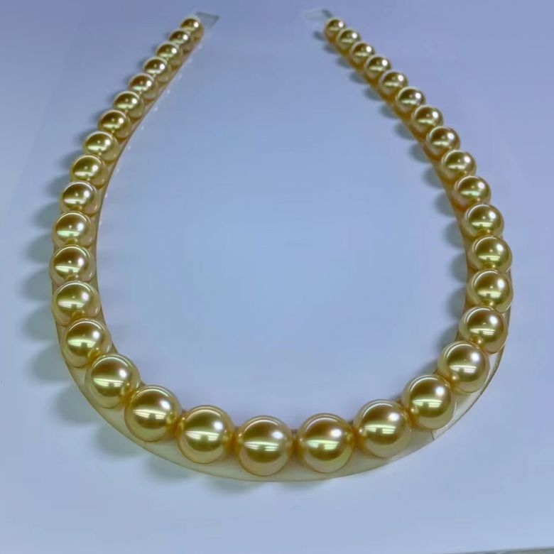 Collier de perles d'Australie Diane - 9/12mm - AA+ - 3