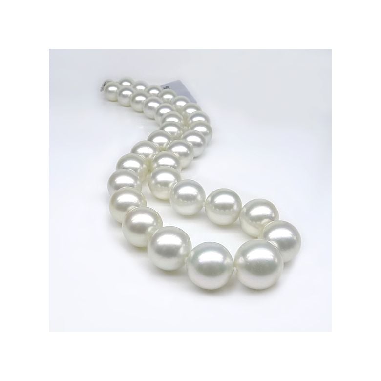 Collier grosses perles de culture australiennes blanches - 12/14.7mm - 1