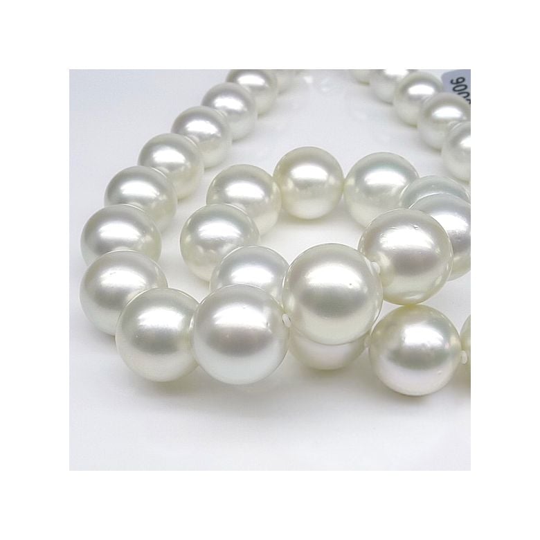 Collier grosses perles de culture australiennes blanches - 12/14.7mm - 4