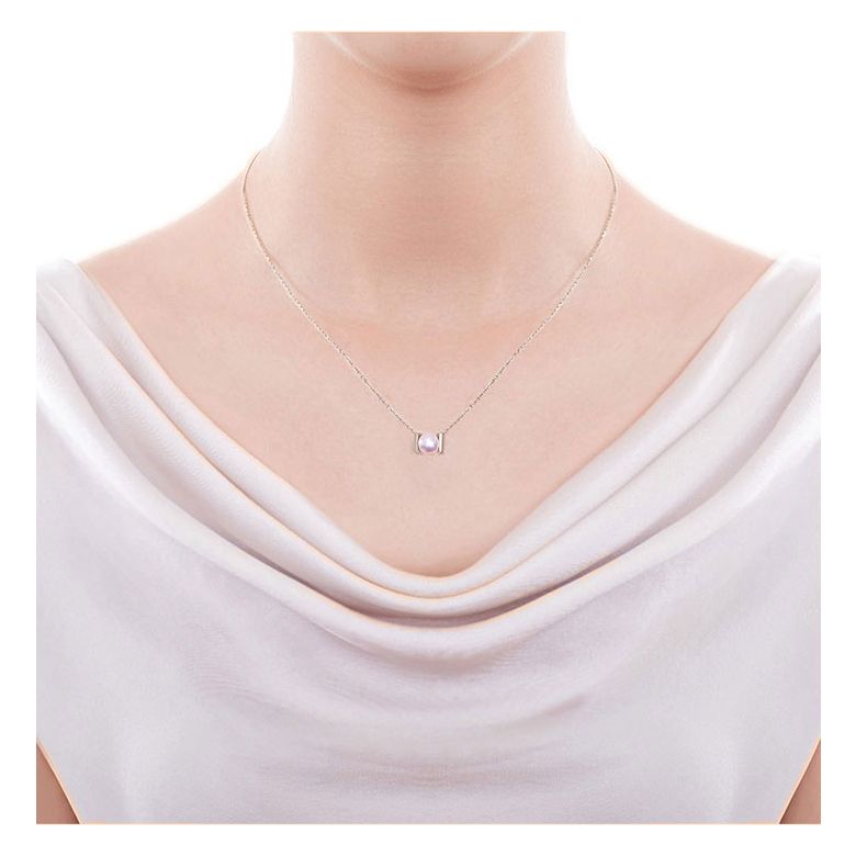 Pendentif Otohiko. Une Création Originale avec sa perle Akoya I Gemperles or rose - 2