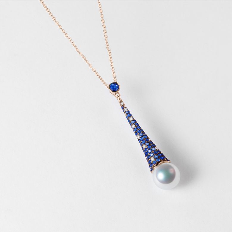Pendentif Merlin l'Enchanteur or rose - 3