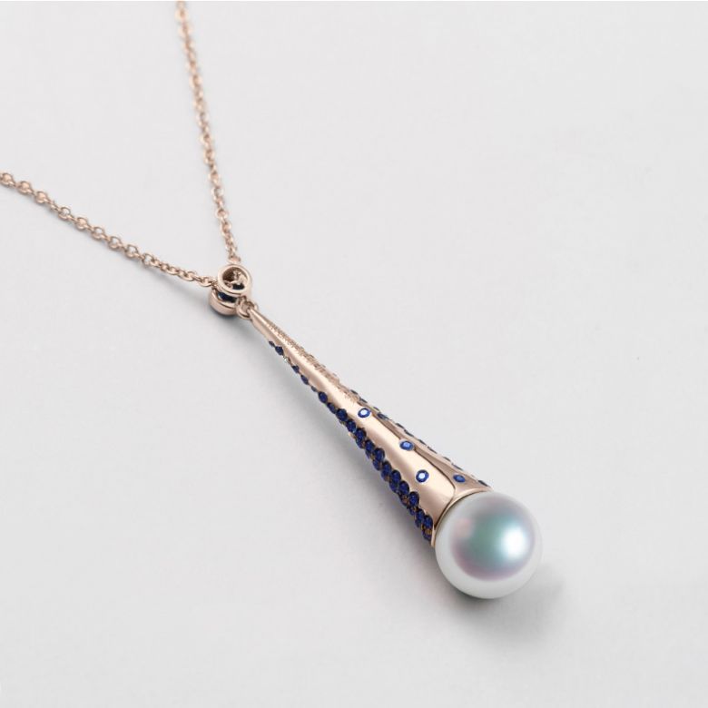 Pendentif Merlin l'Enchanteur or rose - 4