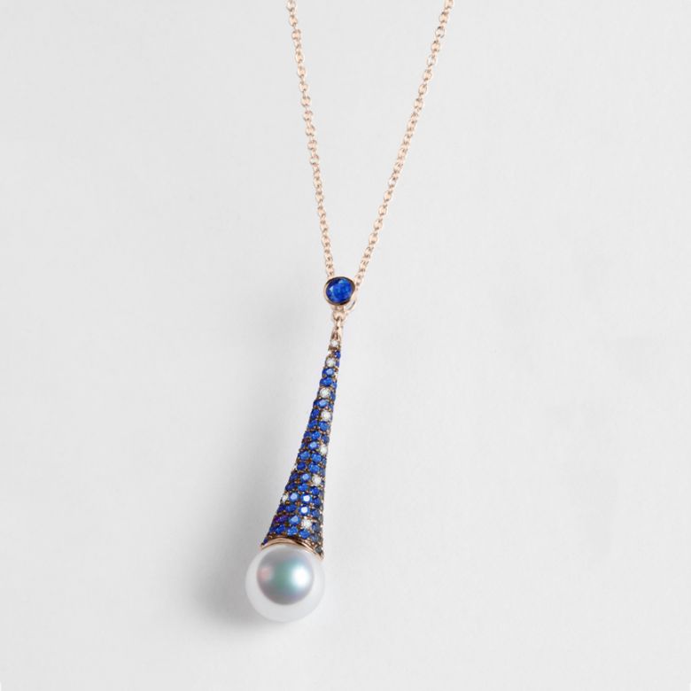 Pendentif Merlin l'Enchanteur or rose - 5