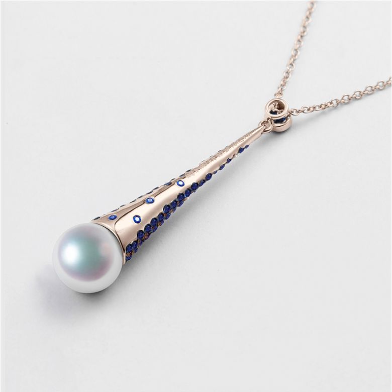 Pendentif Merlin l'Enchanteur or rose - 11