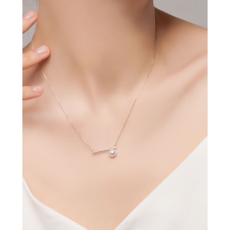 Pendentif Réflexion or rose - 2