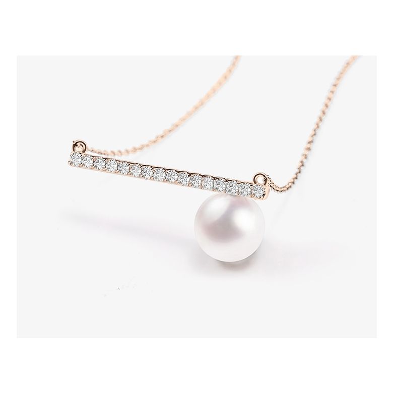Pendentif Réflexion or rose - 3