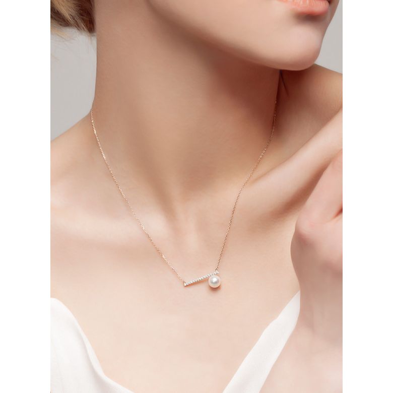 Pendentif Réflexion or rose - 6