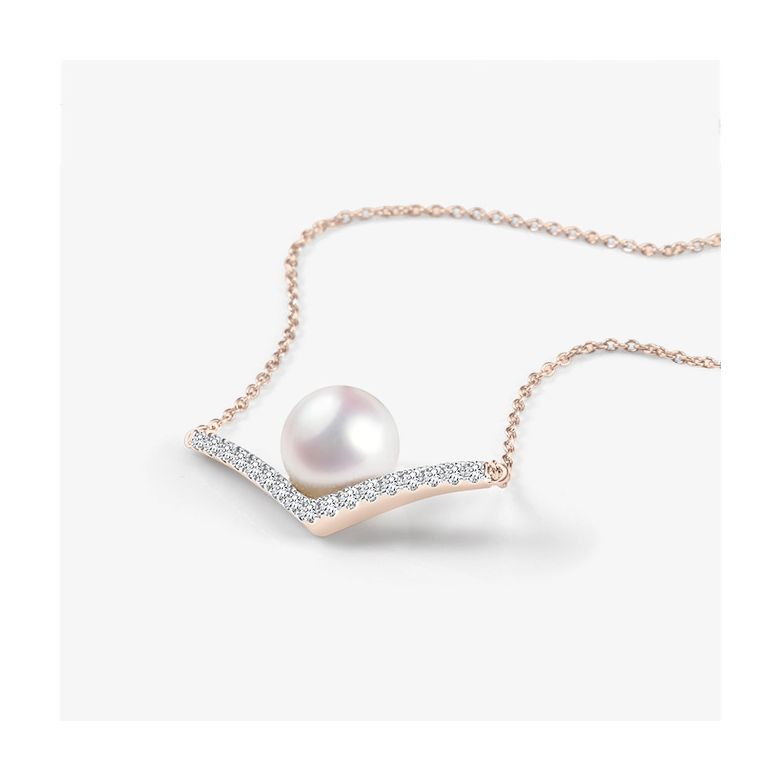 Pendentif Réflexion 4 or rose - 2