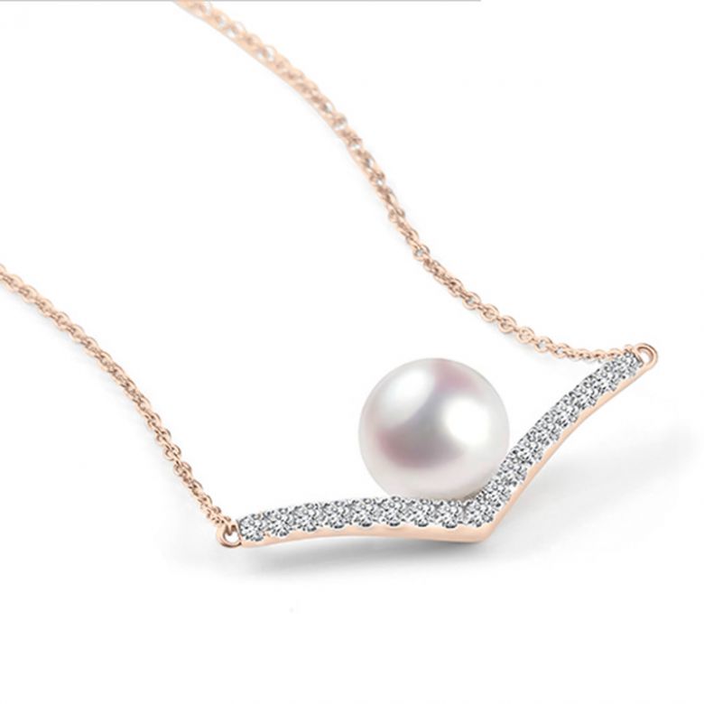 Pendentif Réflexion 4 or rose - 4