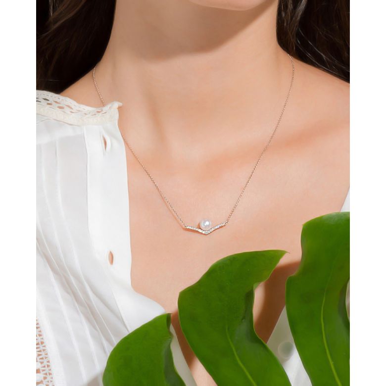 Pendentif Réflexion 4 or rose - 6