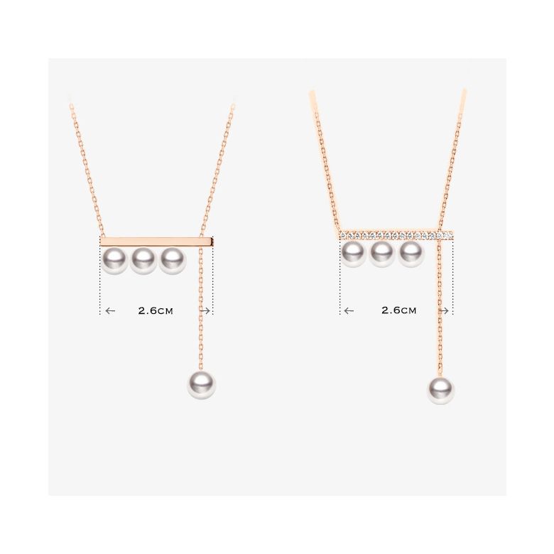 Pendentif Rêverie 5 or rose - 1
