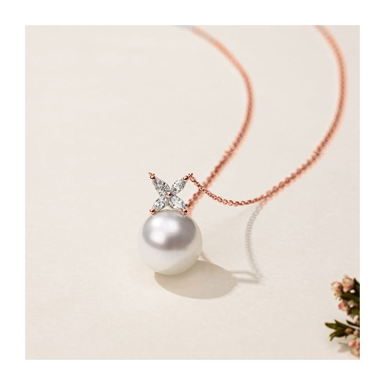 Pendentif Symphonie Nuptiale Or rose - 2