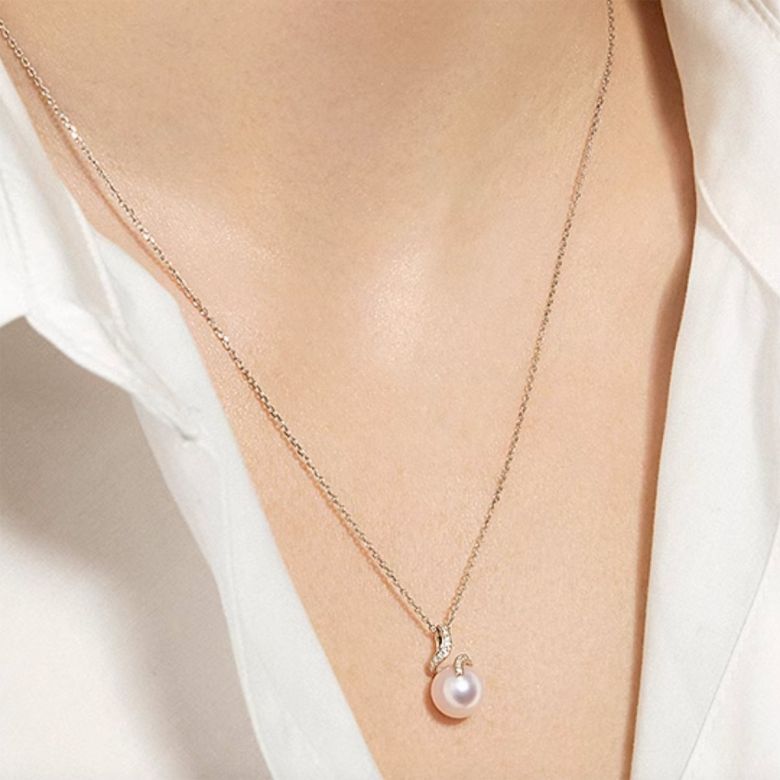 Ondine pendentif or rose - 2