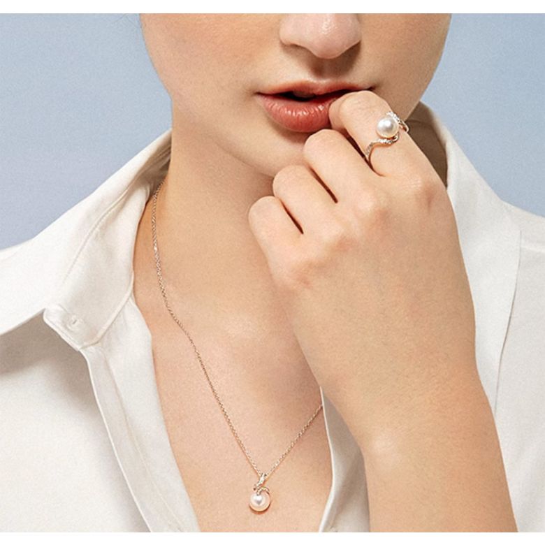 Ondine pendentif or rose - 4
