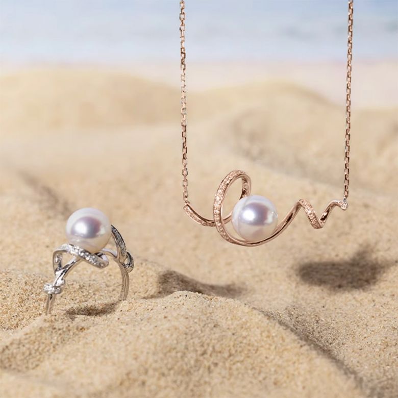 Ondine pendentif or rose - 5