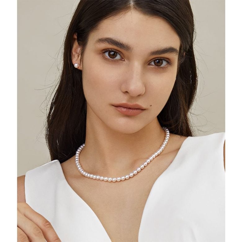 Collier Kyoto or blanc - 1