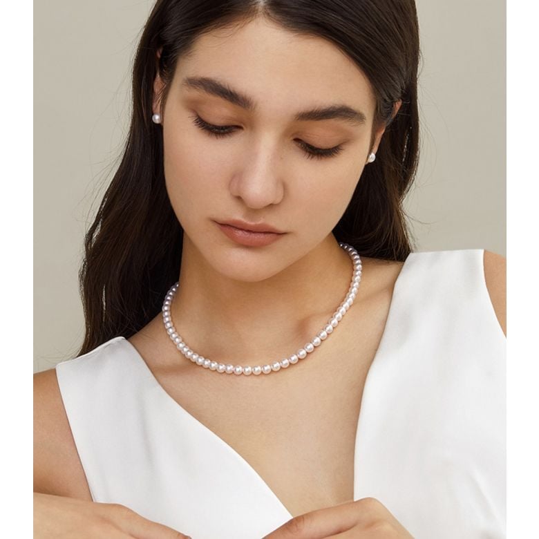 Collier Kyoto or blanc - 2
