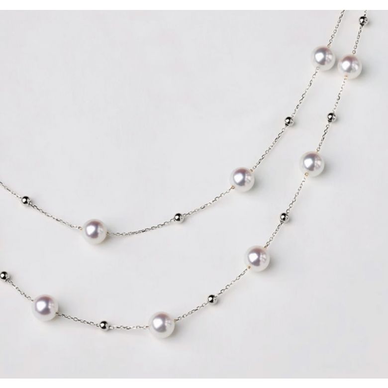 Collier Solstice or blanc - 3