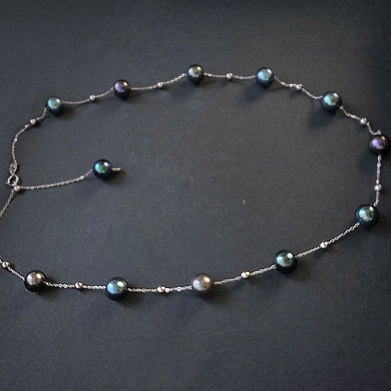 Collier Solstice IV or blanc - 1