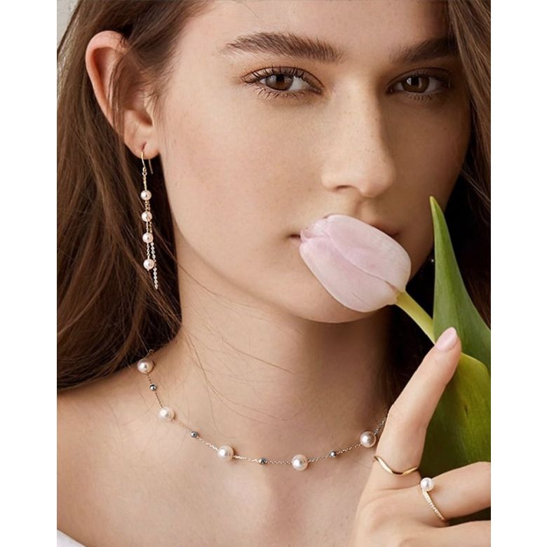 Collier Solstice III or blanc - 3