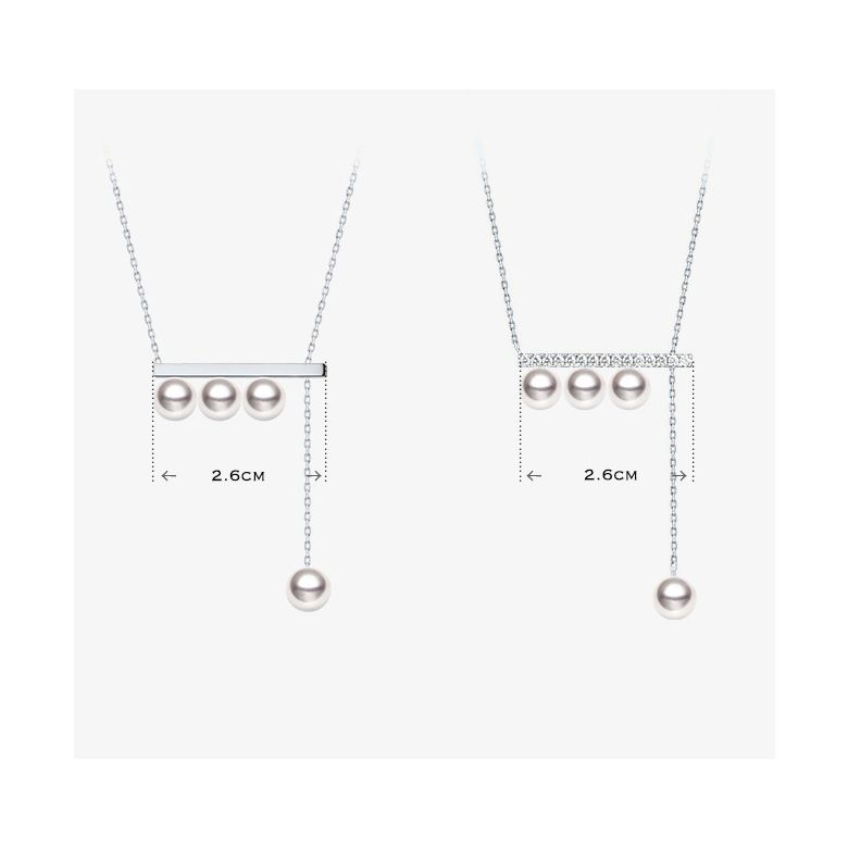 Pendentif Rêverie 5 or blanc - 1