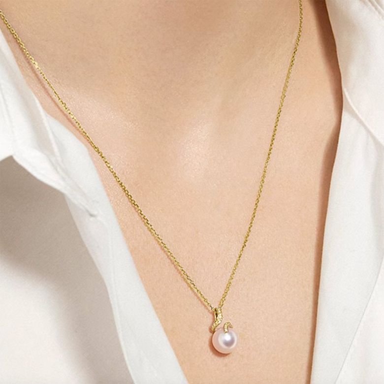 Ondine pendentif or jaune - 2