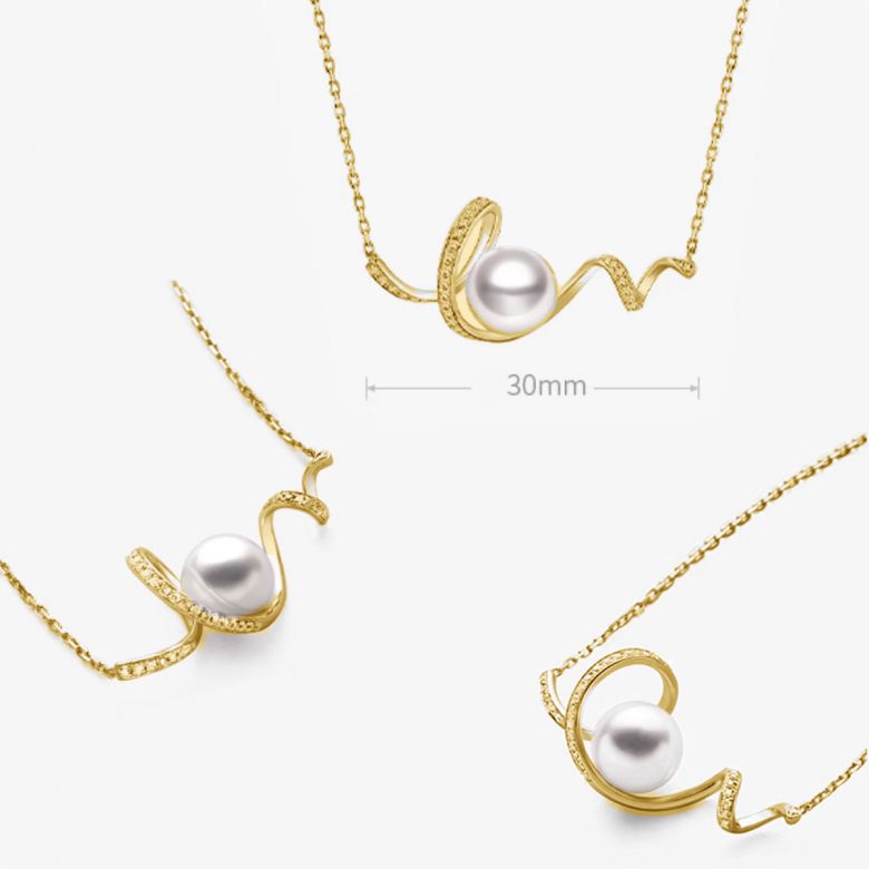 Ondine pendentif or jaune - 4