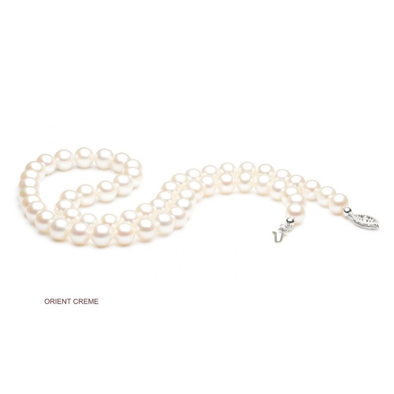 Collier Mistinguett I Perle de culture 7/7.5mm, AAA I Gemperles or blanc - 5