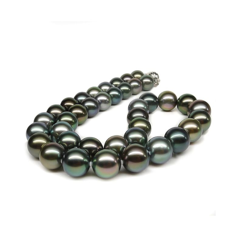 Collier perles de Tahiti multi couleurs - Perle polynésienne - 4