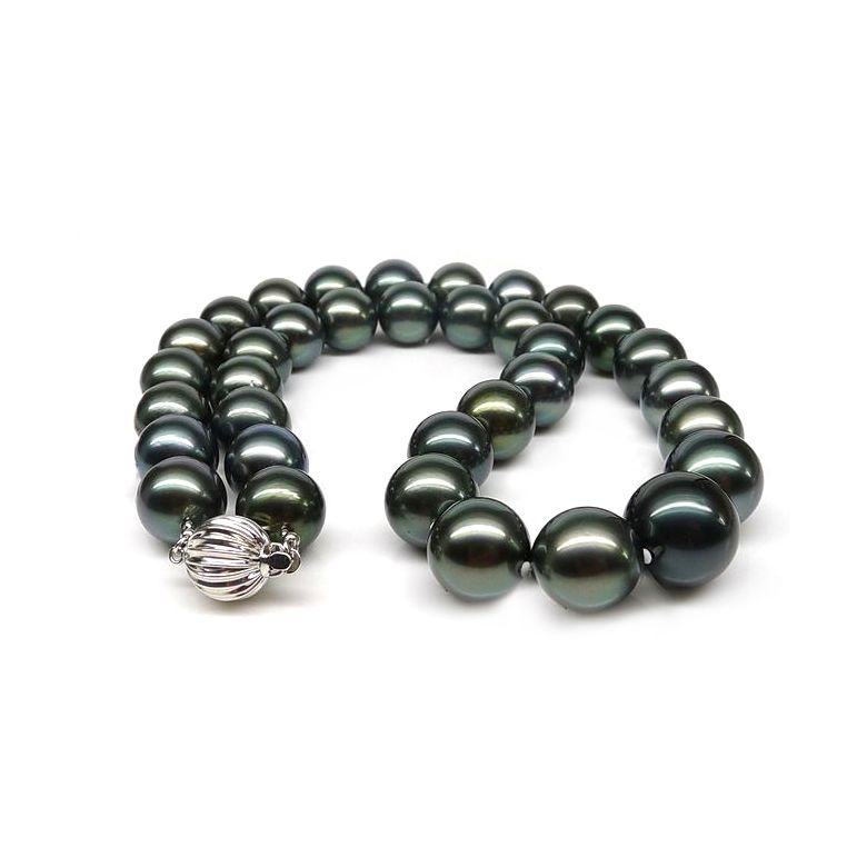 Collier en perles noires de Tahiti - 11/13mm, AAB - 1