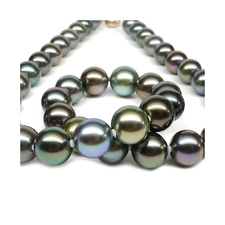 Collier en perles de culture des Tahiti - 9/11mm or jaune - 6