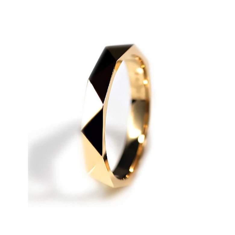 Alliance Homme Triangulaire - Or Jaune - 1