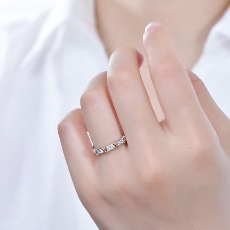 Bague X MODE - 2 ors Diamants - 1
