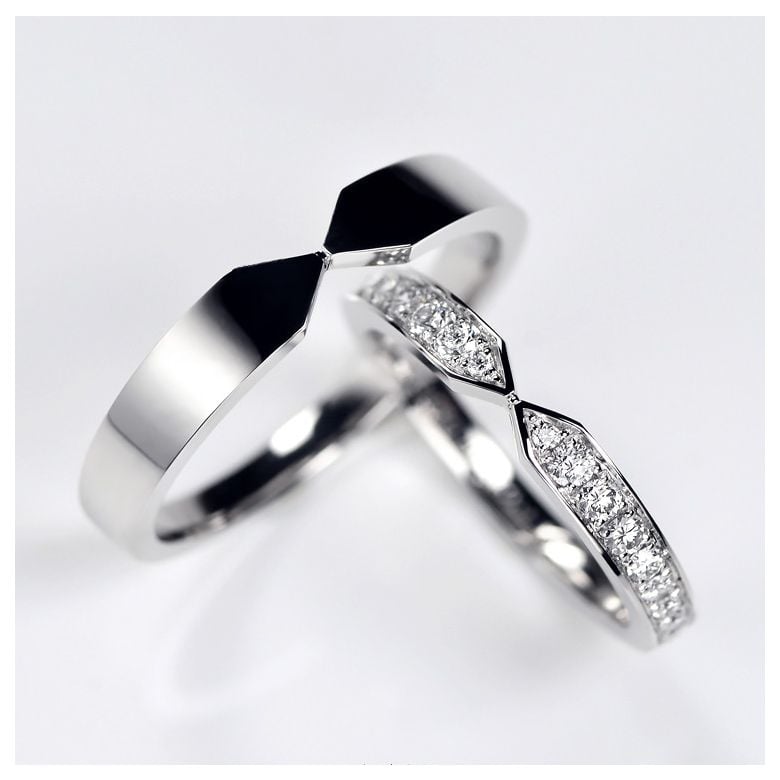 Arrows of love couple Platine - 3