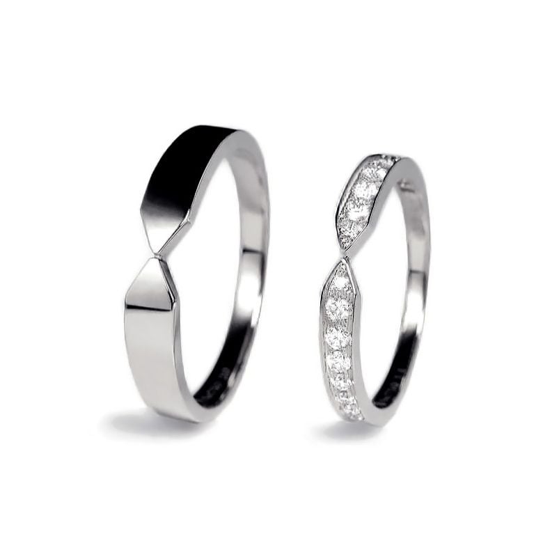 Arrows of love couple Platine - 1