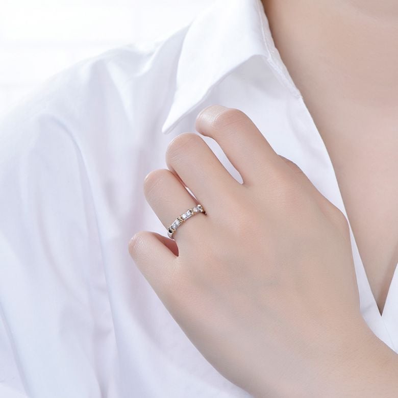 Bague X MODE - 2 ors Diamants - 4