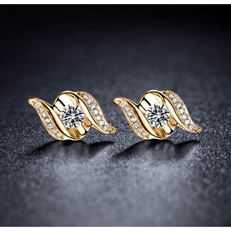 Boucles d'oreilles pendantes. Or jaune Diamants. Carat personnalisable - 6